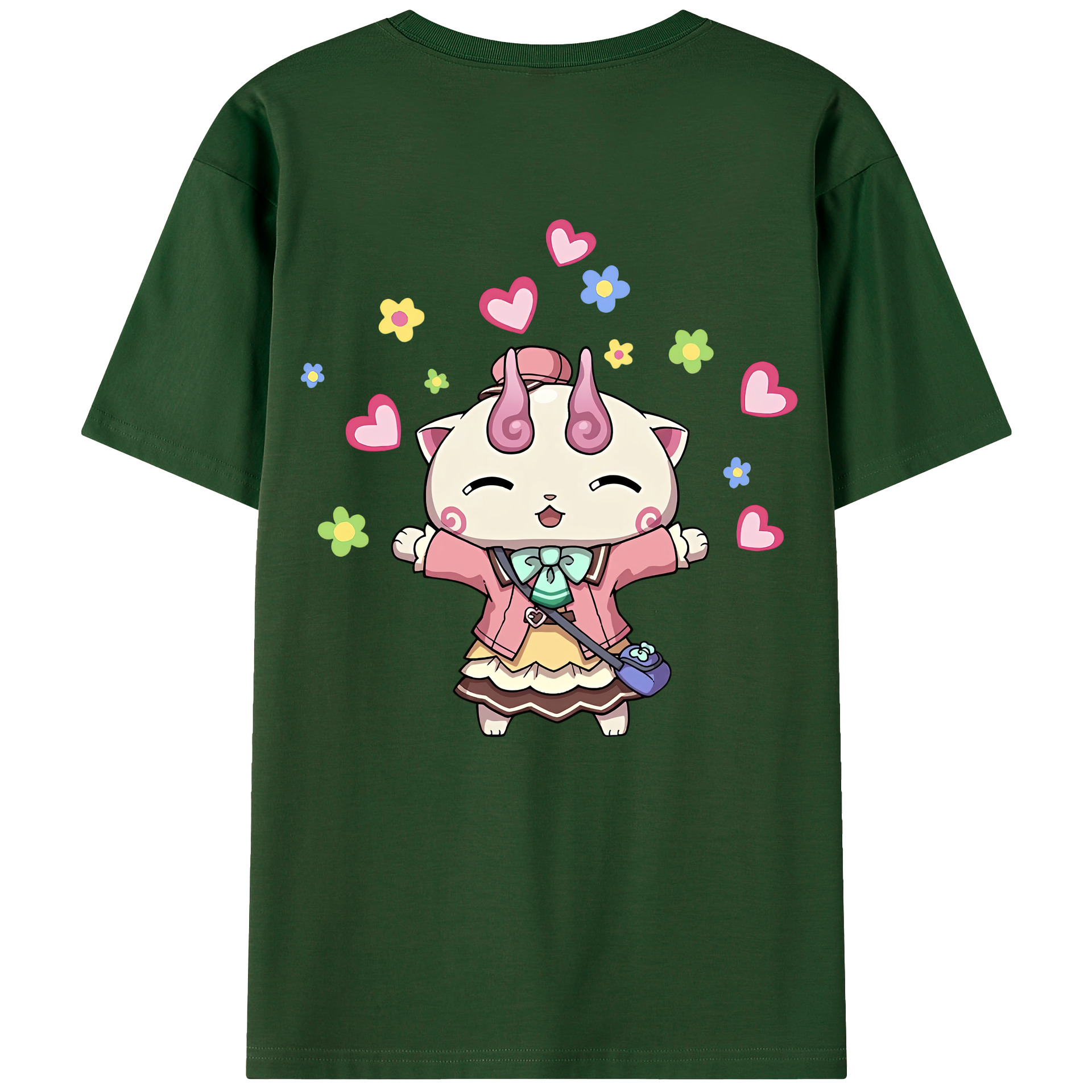 （画像用） 妖怪ウォッチ Yo-kai Watch 綿100％半袖Tシャツ（背面プリント）